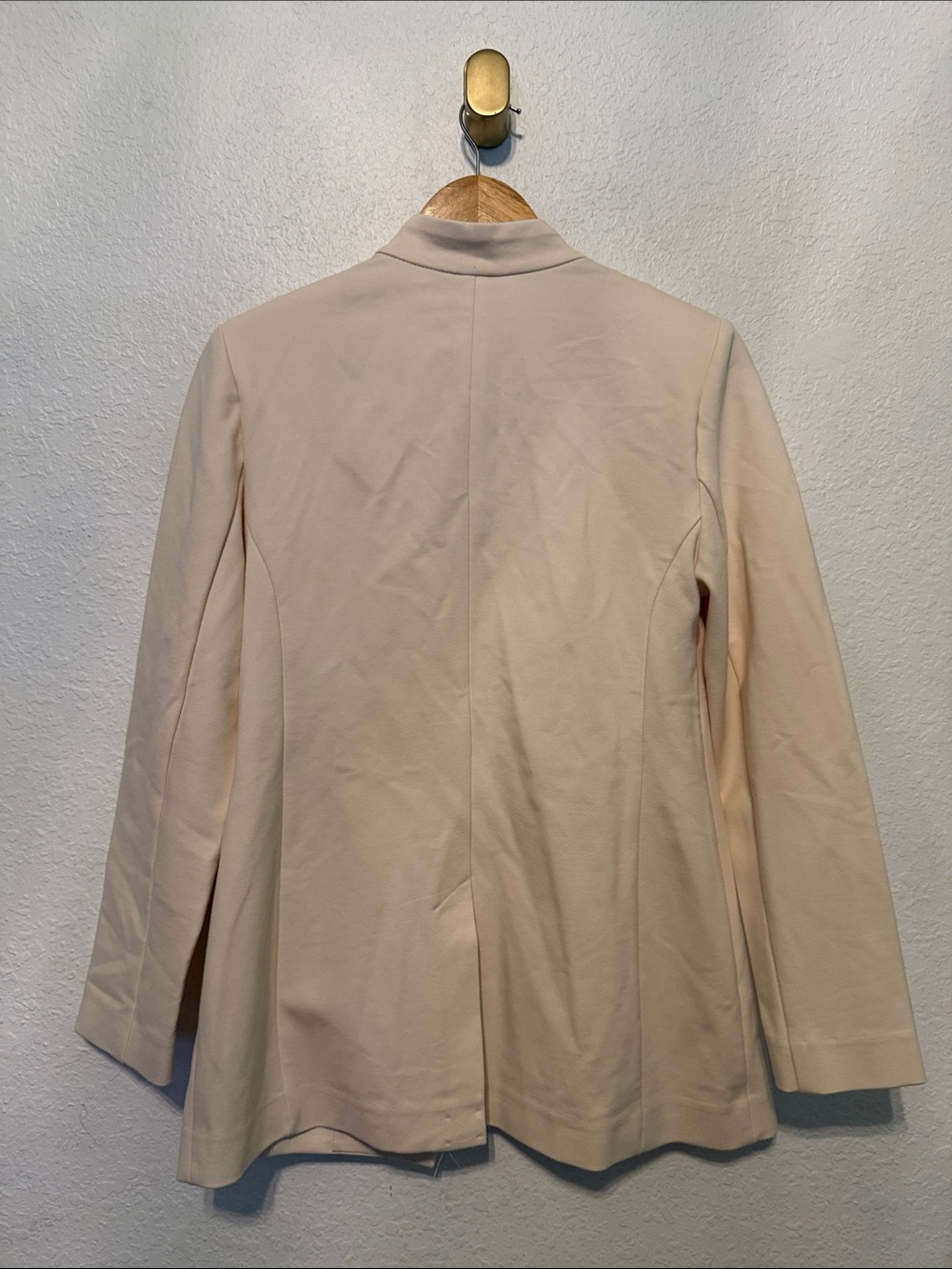 NWT Chicos English Cream Notch Collar Ponte Single Button Blazer Chicos sz 0/ 4 - Picture 6 of 7